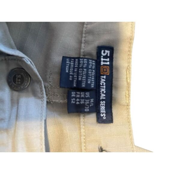 5.11 Tactical Mens Tan Double Knee Cargo Pants Size 36 - Picture 3 of 13